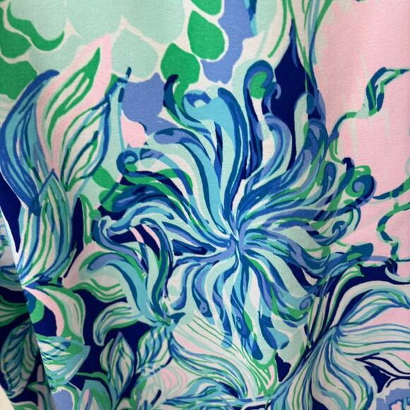 Lilly Pulitzer Nola Shift Crochet Lace Spring Midi Floral Easter Dress Medium - Picture 7 of 11